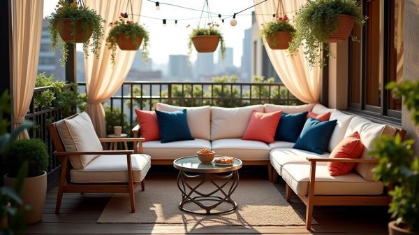 Mobilier d'extérieur : créez un salon de balcon harmonieux