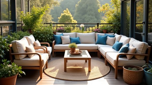 Prolonger son salon sur le balcon : le mobilier d'extérieur qui fait le lien